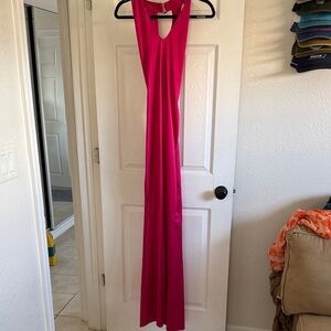 Elegant Pink Maxi Dress